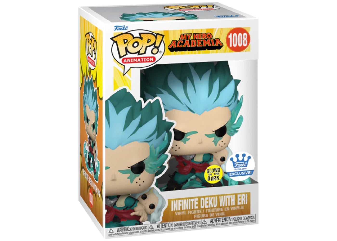 Funko Pop! 1008 Infinite Deku with Eri - Glows in the dark & Exclusive