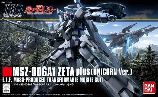 MSZ-006A1 Zeta plus (Unicorn Ver.) E.F.F. Mass-Produced Transformable Mobile Suit Model Kit Bandai