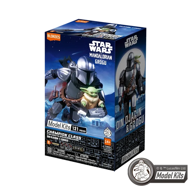 STAR WARS: THE MANDALORIAN & GROGU™ CHAMPION CLASS 05 DIN DJARIN™ & GROGU™ MODEL KITS | BLOKEES