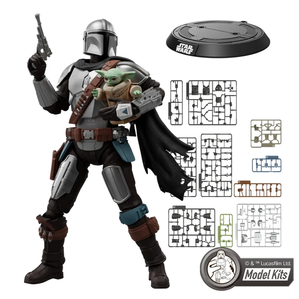 STAR WARS: THE MANDALORIAN & GROGU™ CHAMPION CLASS 05 DIN DJARIN™ & GROGU™ MODEL KITS | BLOKEES
