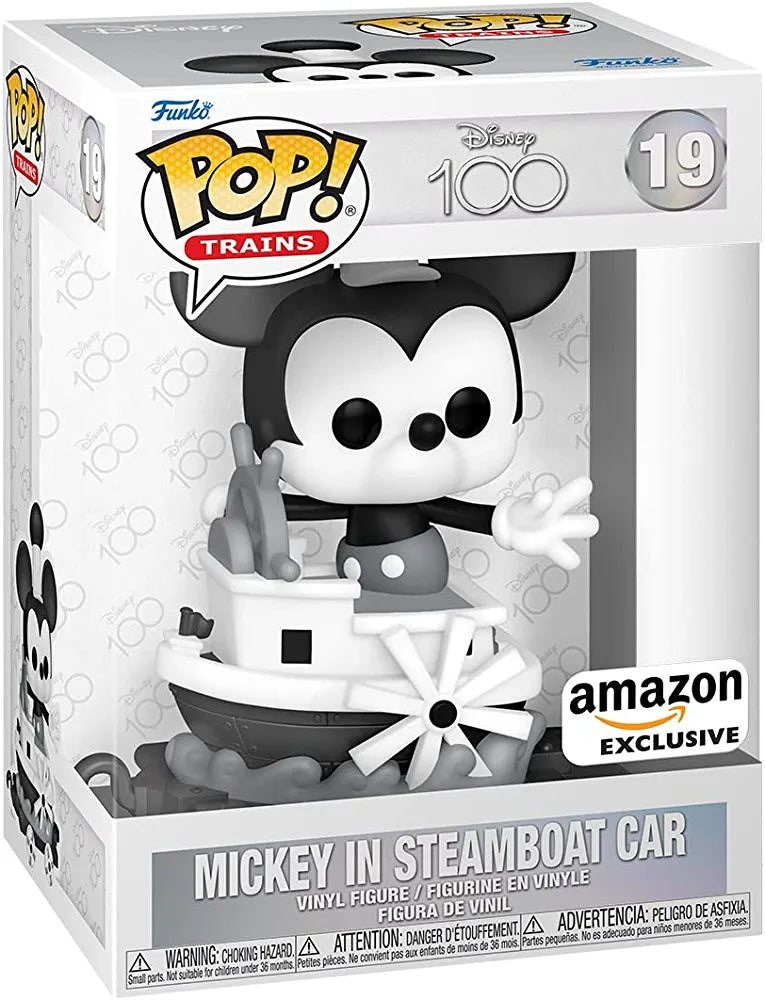 Funko Pop! 19 Mickey in steamboat car [Disney 100]