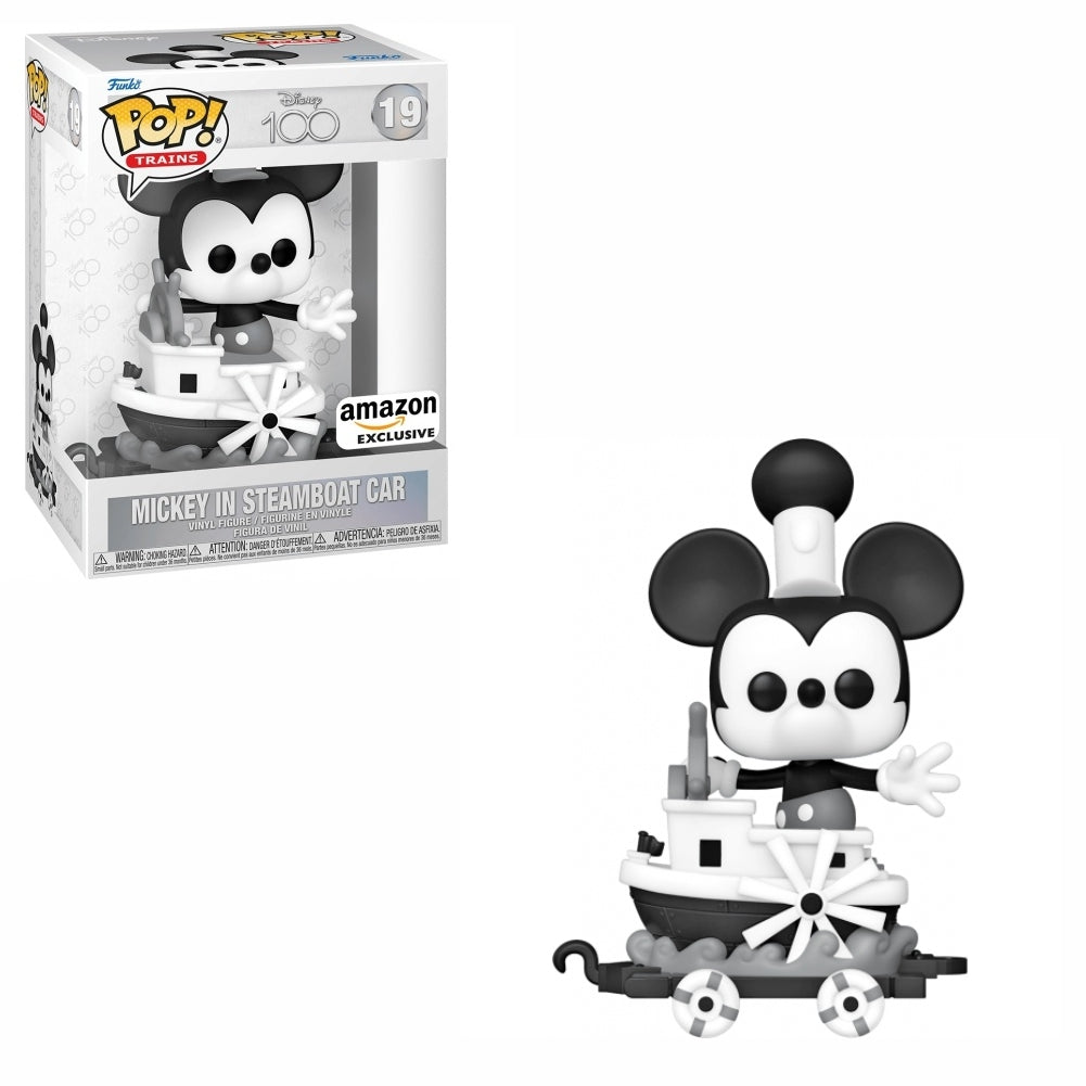 Funko Pop! 19 Mickey in steamboat car [Disney 100]