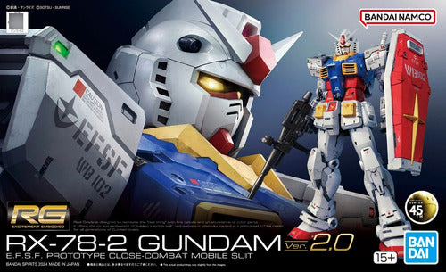 Bandai RX-78-2 Gundam (Ver 2.0) E.F.S.F. Prototype Close Combat Mobile Suit [Gundam]