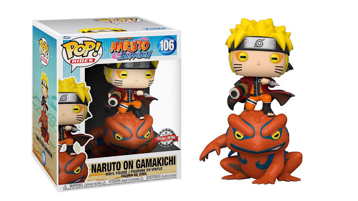 Funko Pop! 106 Naruto on Gamakichi [Naruto Shippuden] - Funko Special Edition