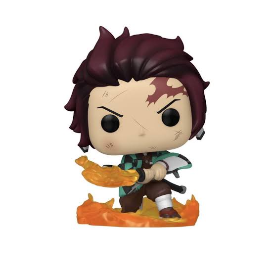 Funko Pop! 874 Tanjiro Kamado (Hinomaki Kagura Dance) [Demon Slayer] - Limited Glow Chase Edition, Special Edition