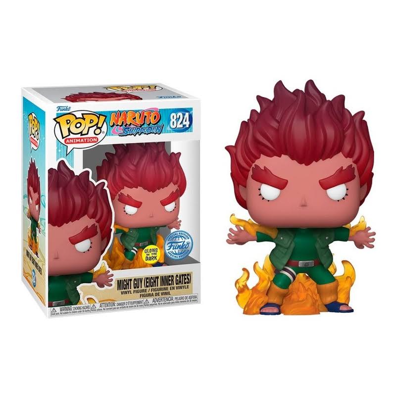Funko Pop! 824 Might Guy (Eight Inner Gates) [Natuto Shippuden] - Glows in the dark, Funko Special Edition
