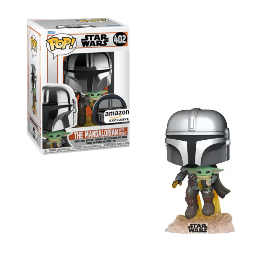 Funko Pop! 402 The Mandalorian with Grogu [Star Wars] - Amazon Exclusive